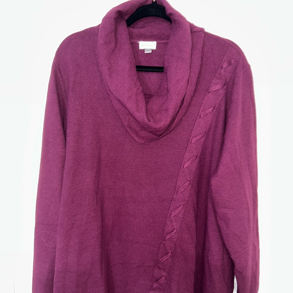 Womens size 4XL long sleeve cowl sweater